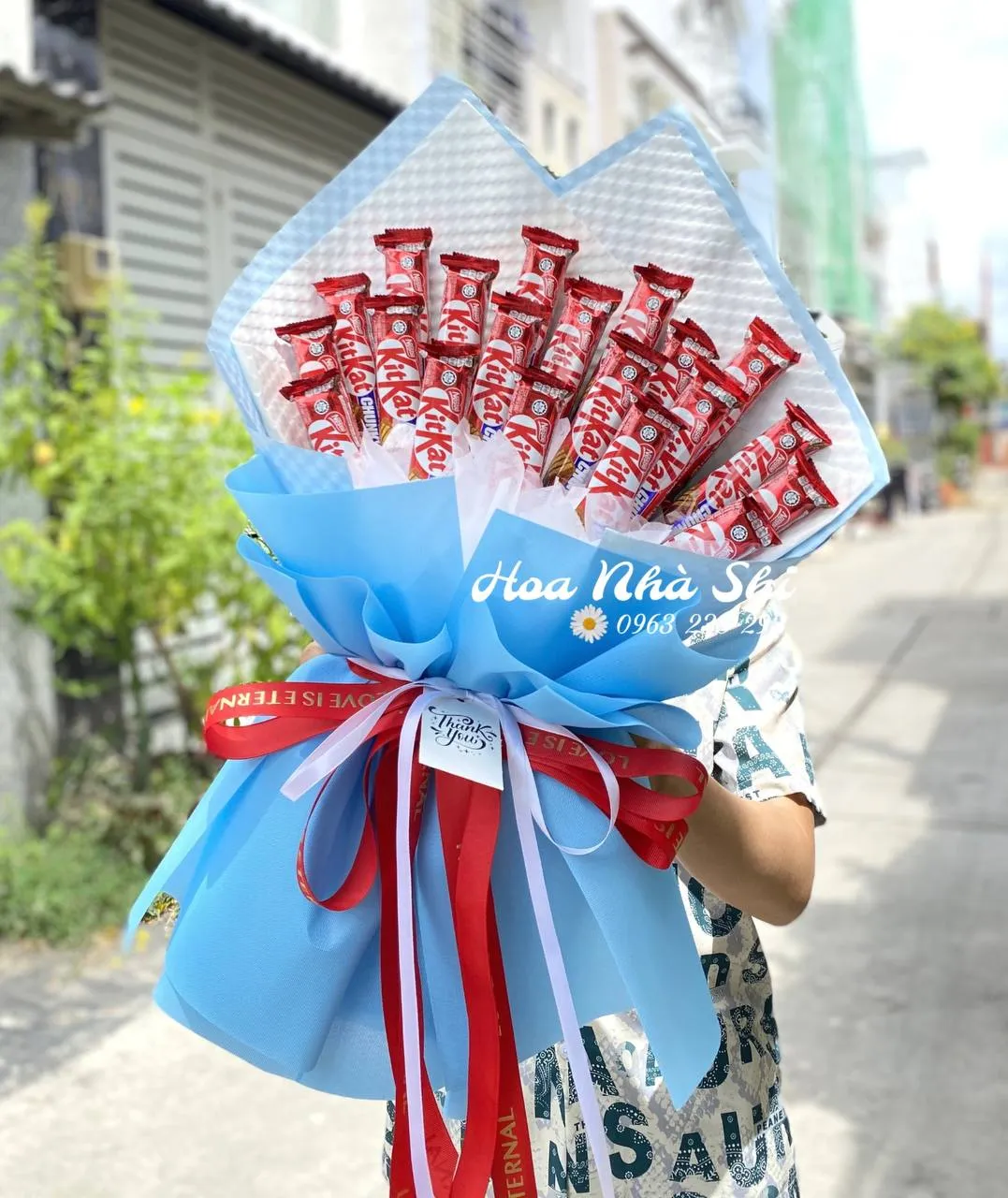 Bó Hoa Bánh Kẹo Sinh Nhật KitKat - 095