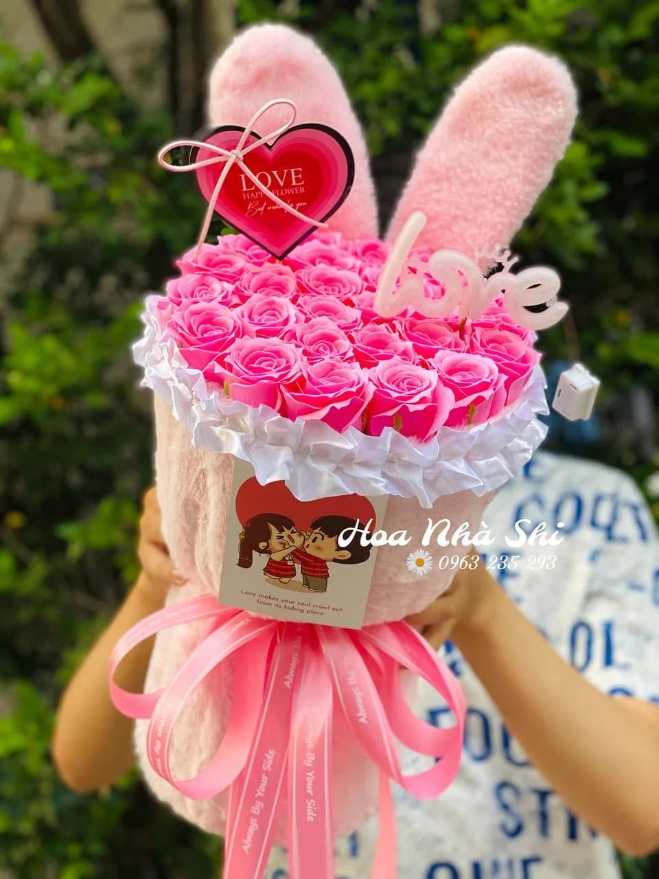 Bó Hoa Sáp Thơm Tai Thỏ - 048 — ảnh minh họa