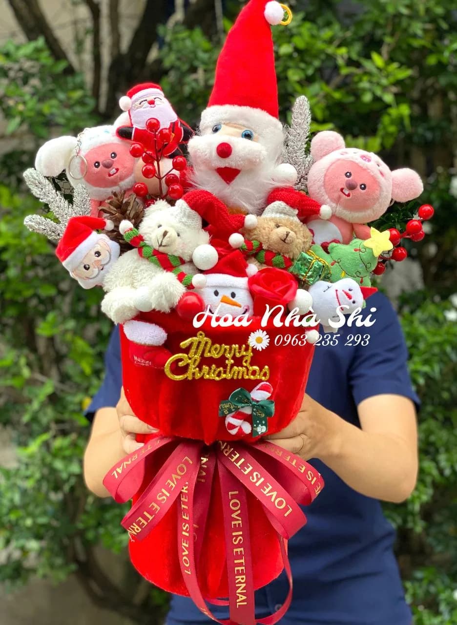 Hoa Gấu Bông Noel - 017
